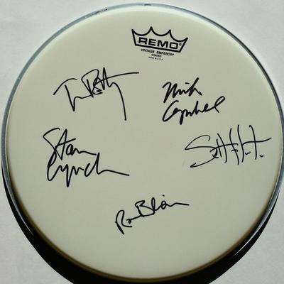 Tom Petty signed drum head