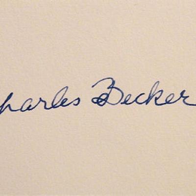 Charles Becker signature slip