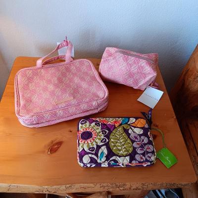 NEW VERA BRADLEY MAKEUP BAG & ITS JUDY TIME TRAVEL ORGANIZER AND BAG