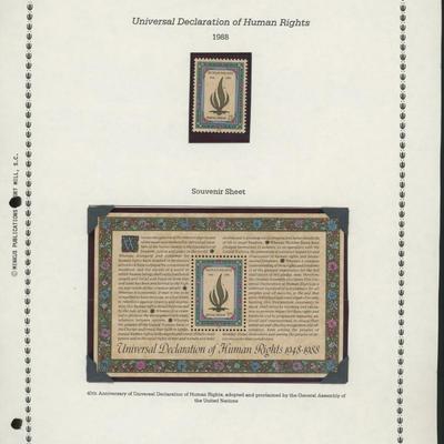 United Nations New York Stamps 1988