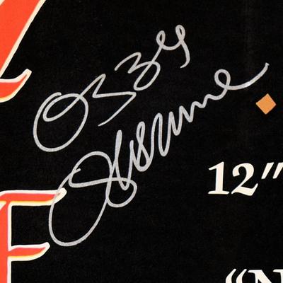Ozzy Osbourne signed "No Rest For The Wicked" promo poster