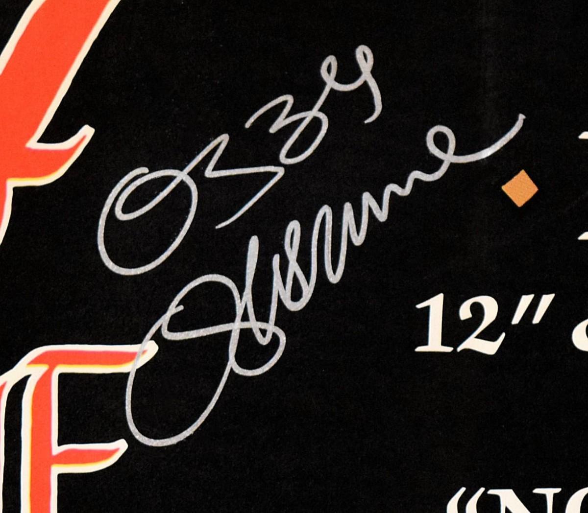 ozzy osbourne signed poster