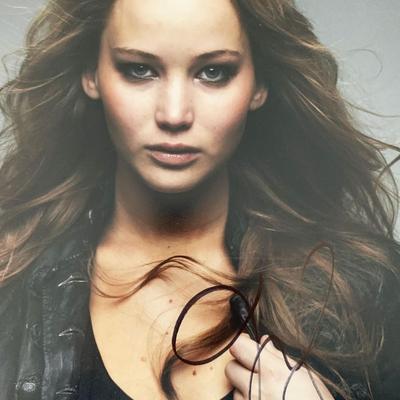 Jennifer Lawrence signed photo