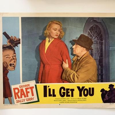I'll Get You 
original 1953 vintage lobby card