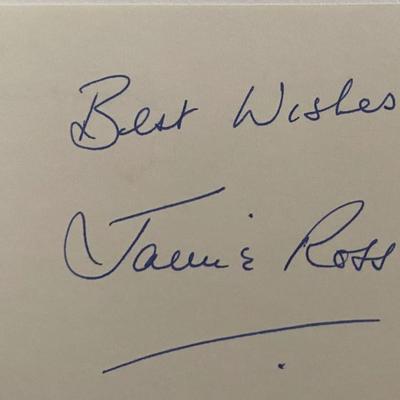 Jamie Ross orignal signature