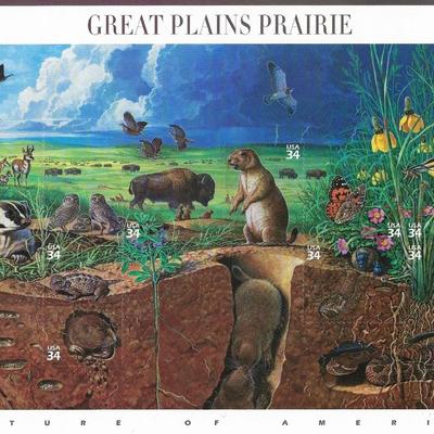 Great Plains Prairie Stamp Sheet