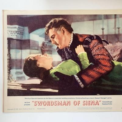 Swordsman of Siena original 1962 vintage lobby card