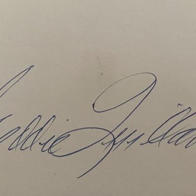 Eddie Quillan original signature 