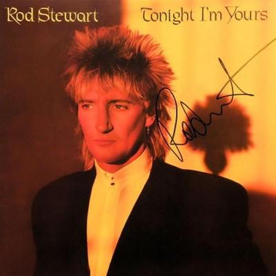 Rod Stewart signed "Tonight I'm Yours" album