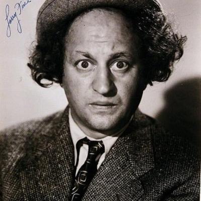 Larry Fine signed portrait photo 