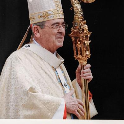 Cardinal Justin Rigali signed photo