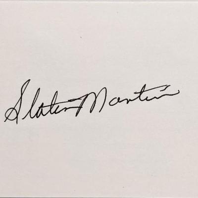Basketball HOF Slater Martin autograph
