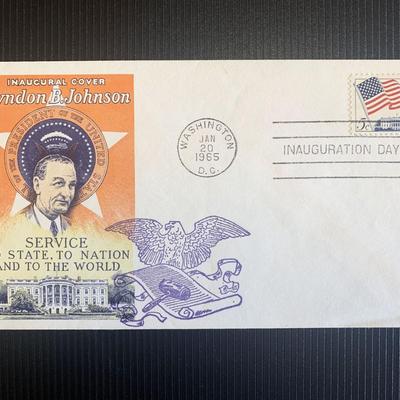 Lyndon B Johnson inaugurational first day cover