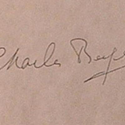 Charles Boyer signature slip 