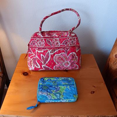 A PURSE AND KINDLE/TABLET BAG BY VERA BRADLEY