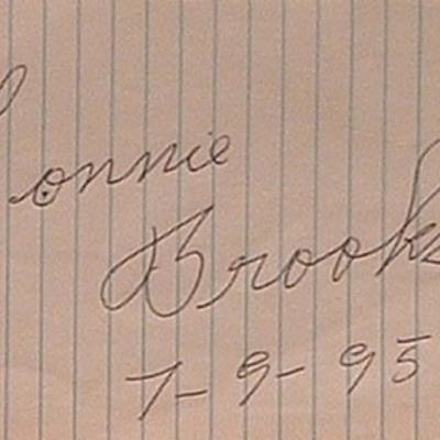 Lonnie Brooks signature slip 