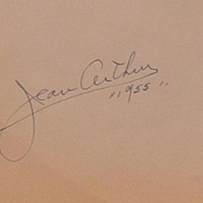 Jean Arthur signature slip