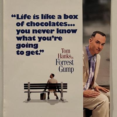 Original Forrest Gump Folded Movie Flyer