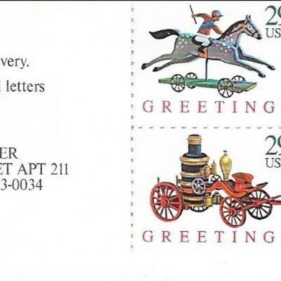 Christmas Greetings USA Stamp Book