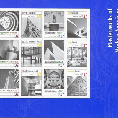 Masterworks of Modern American Architecture Stamps
