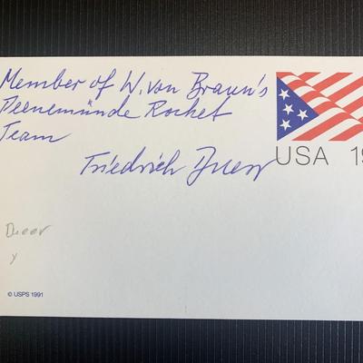Friedrich Duerr signed first day cover
