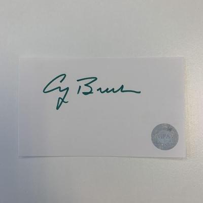 George HW Bush original signature. GFA Authenticated
