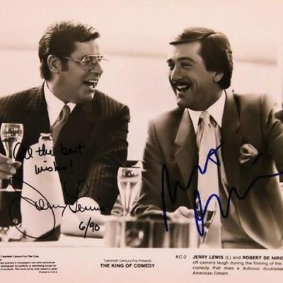 The King Of Comedy signed movie still photo 