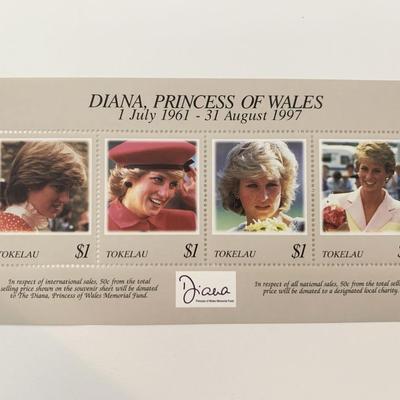Tokelau Diana Princess of Wales commemorative stamp set