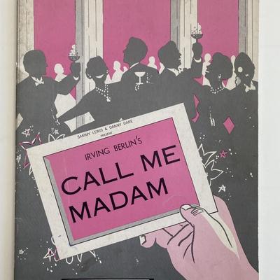 Kent Smith and Russell Nype signed Call Me Madam program