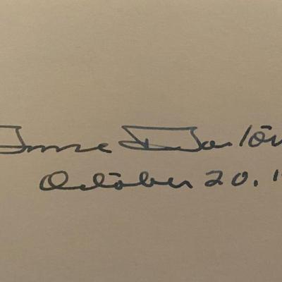 Bruce Barton original signature