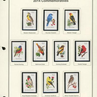 2014 Commemorative  First-Class Forever Songbird Stamps