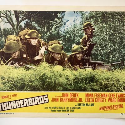 Thunderbirds original 1952 vintage lobby card