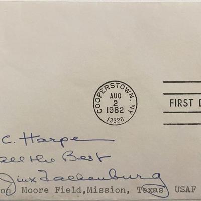 Jinx Falkenburg signed 1982 first day cover