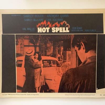 Hot Spell original 1958 vintage lobby card