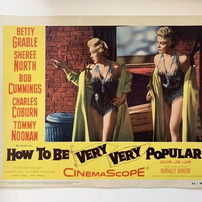 How to Be Very, Very Popular original 1955 vintage lobby card