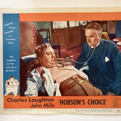 Hobson's Choice original 1954 vintage lobby card