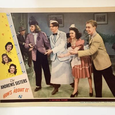 How's About It  original 1943 vintage lobby card