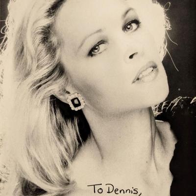 Mamas and Papas singer Michelle Phillips signed photo.