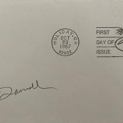 Actor Charles Farrell signed 1987 cover