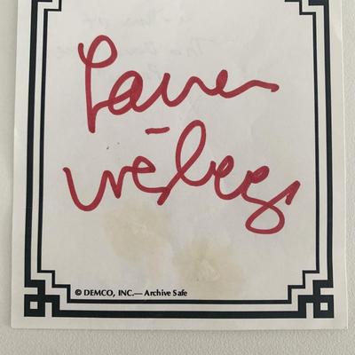 Laura Weisberger original signature