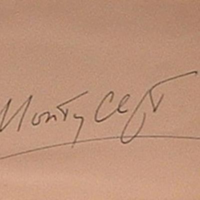 Montgomery Clift signature slip 