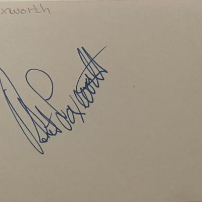 Robert Foxworth original signature