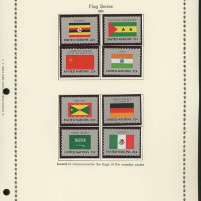 United Nations New York Stamps 1985