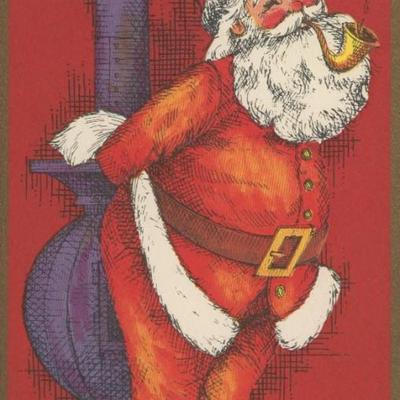 David Shoup signed Christmas card