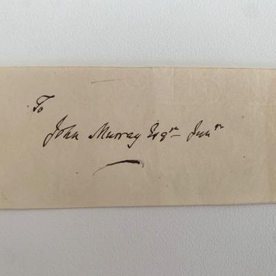 John Murray original signature