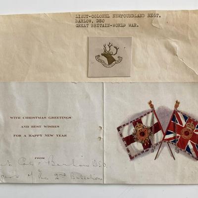 LT. Colonel Barlow Signed WWII Distinguished Service Order 