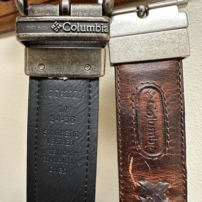 Men’s Leather Belts including Columbia, Fossil and More!