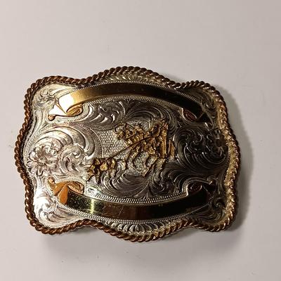 LIKE NEW MONTANA SILVERSMITHS BELT BUCKLE