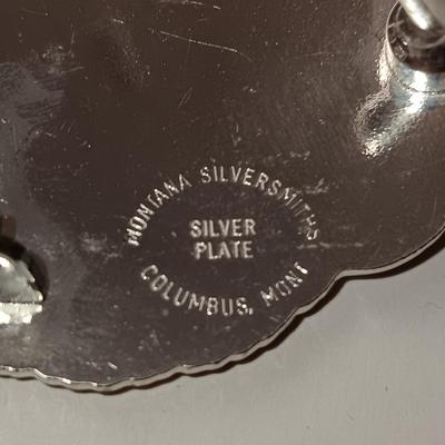LIKE NEW PETITE MONTANA SILVERSMITHS BELT BUCKLE