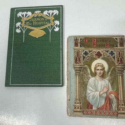 2 Antique Books - The Hospital for Broken Resolutions & The Secret of Being Happy